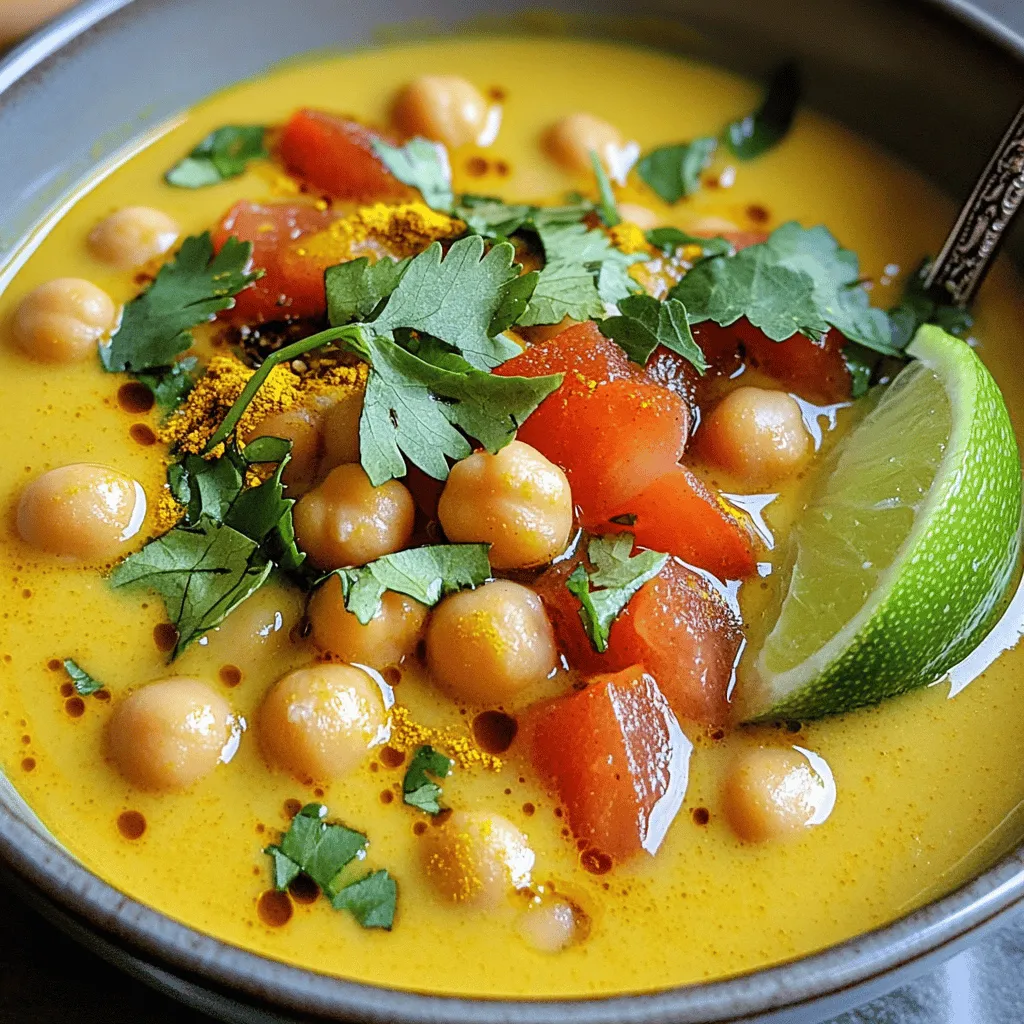 Creamy Coconut Chickpea Soup Flavorful and Easy Recipe