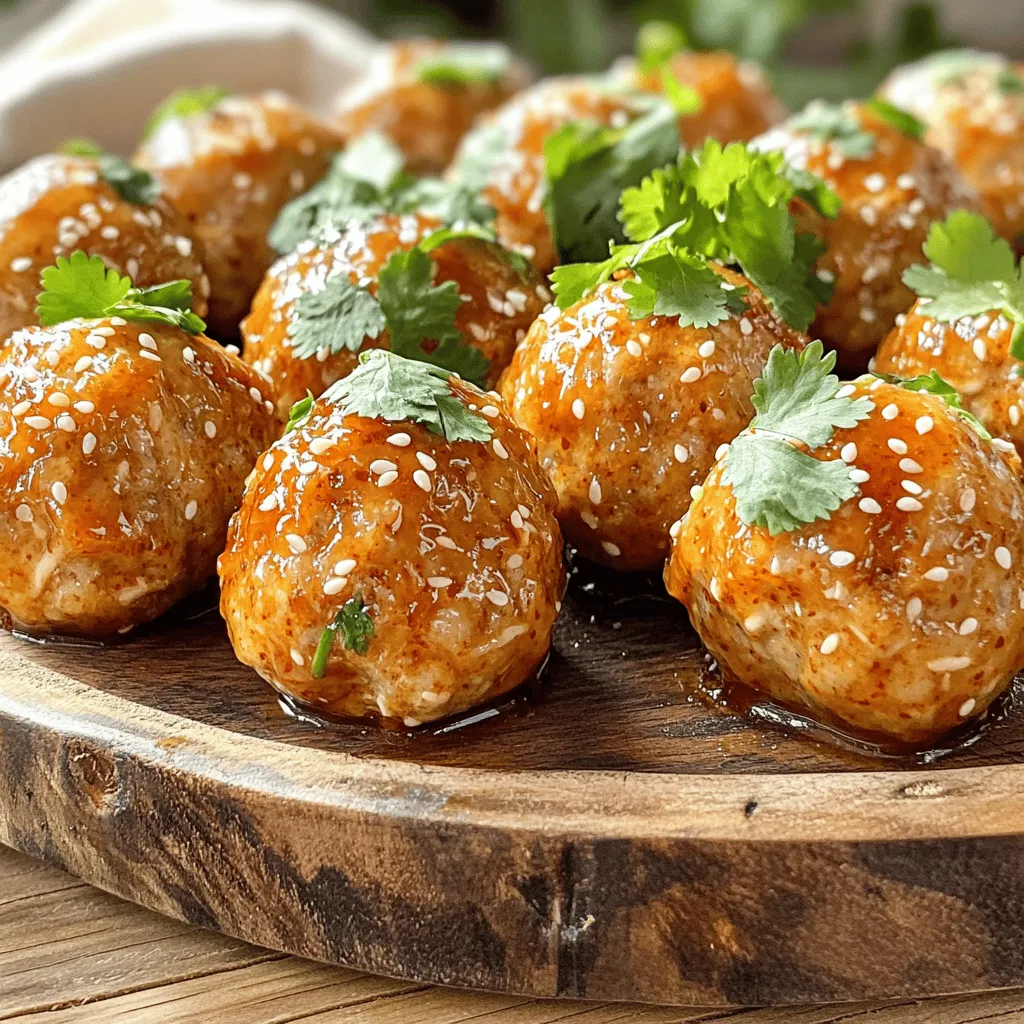 Sweet Chili Chicken Meatballs Savory and Satisfying Dish