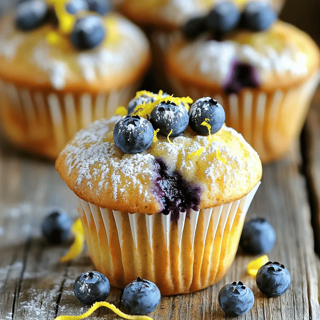 Lemon Blueberry Muffins Delightfully Fluffy Recipe