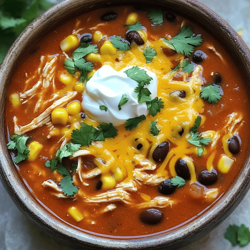 Slow Cooker Chicken Enchilada Soup Tasty Comfort Meal