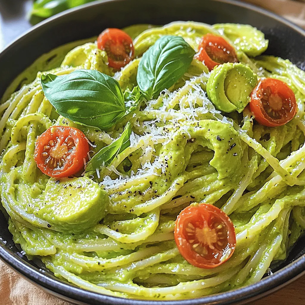 Creamy Avocado Pasta Simple and Flavorful Dish