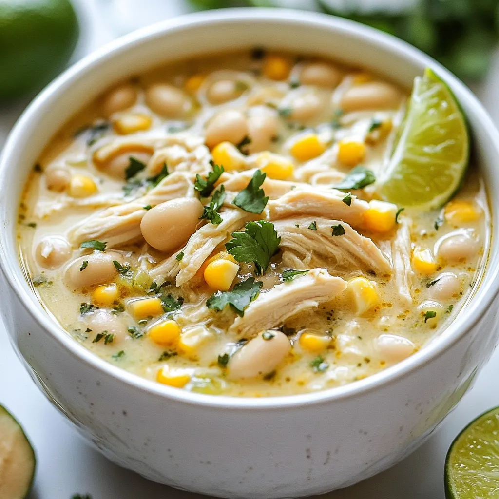 Creamy White Chicken Chili Hearty and Flavorful Bowl