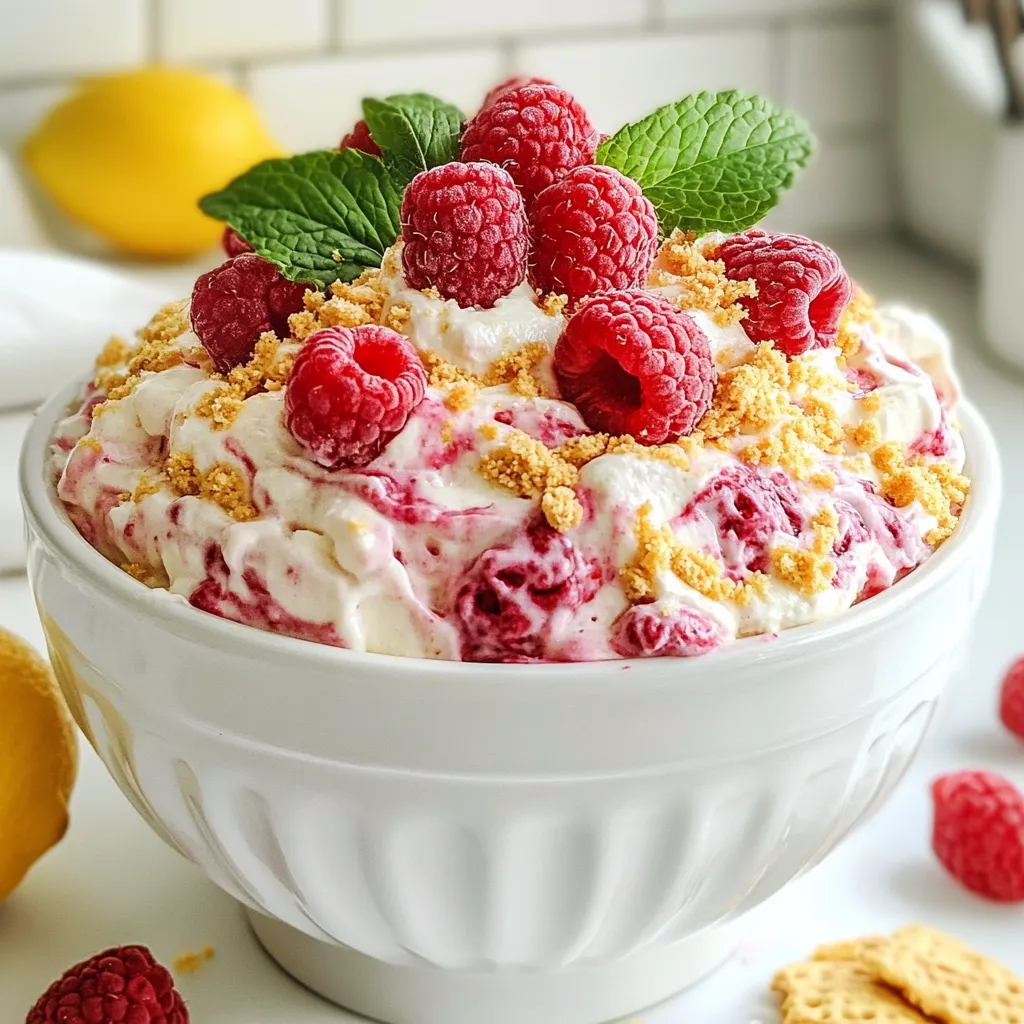Lemon Raspberry Cheesecake Dip Easy and Flavorful Delight