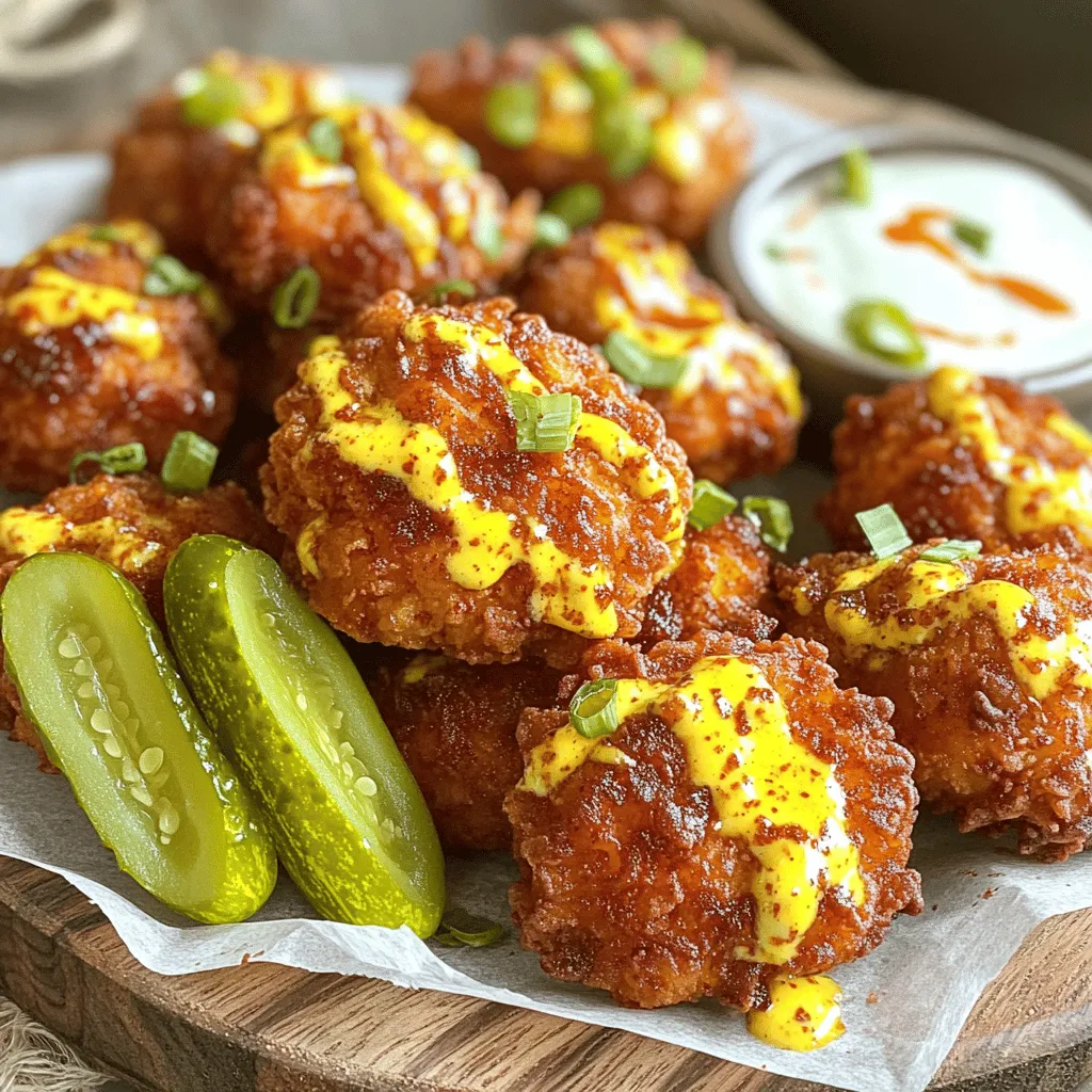 Air Fryer Nashville Hot Chicken Nuggets Crunchy Treat