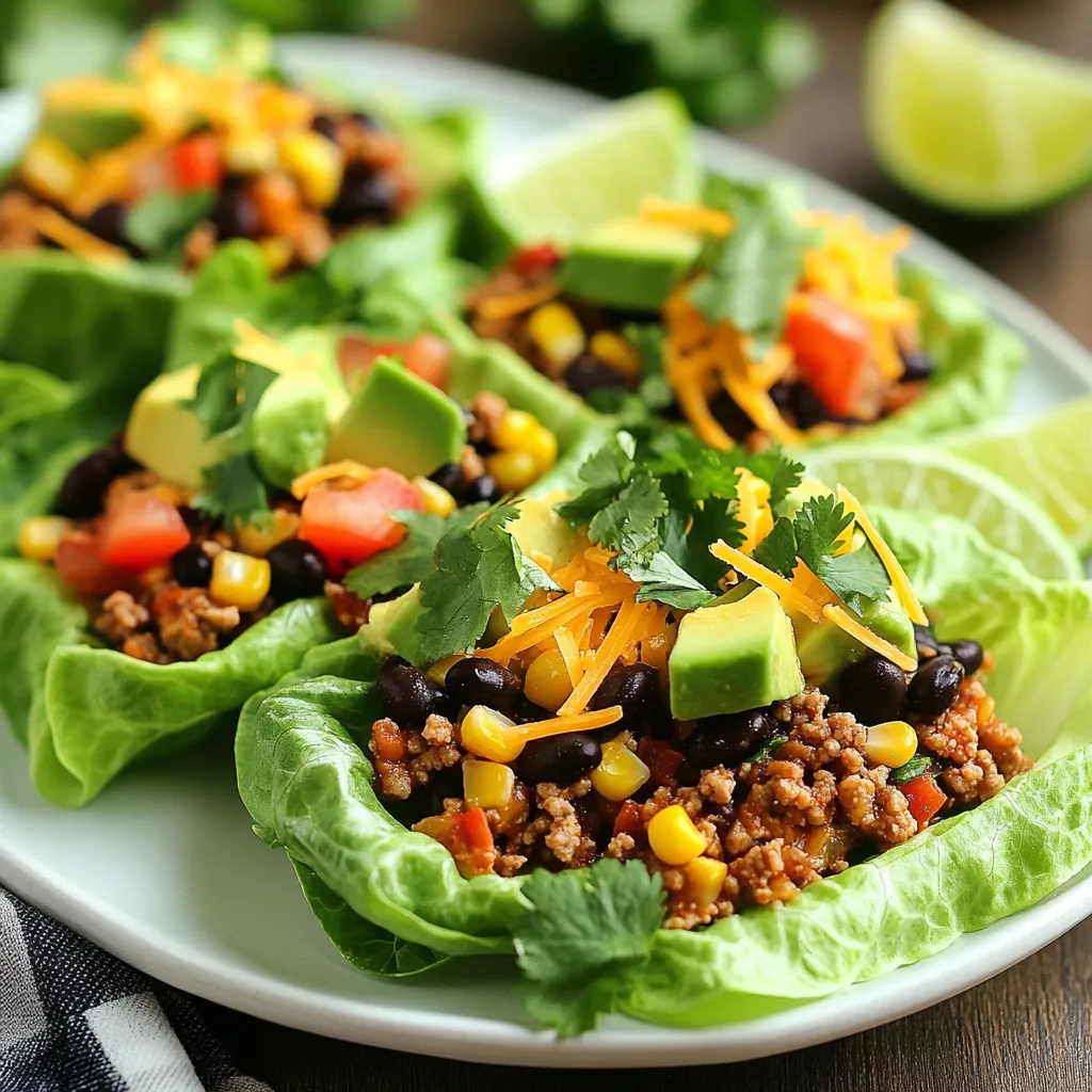 Taco Lettuce Wraps Quick and Flavorful Meal Idea