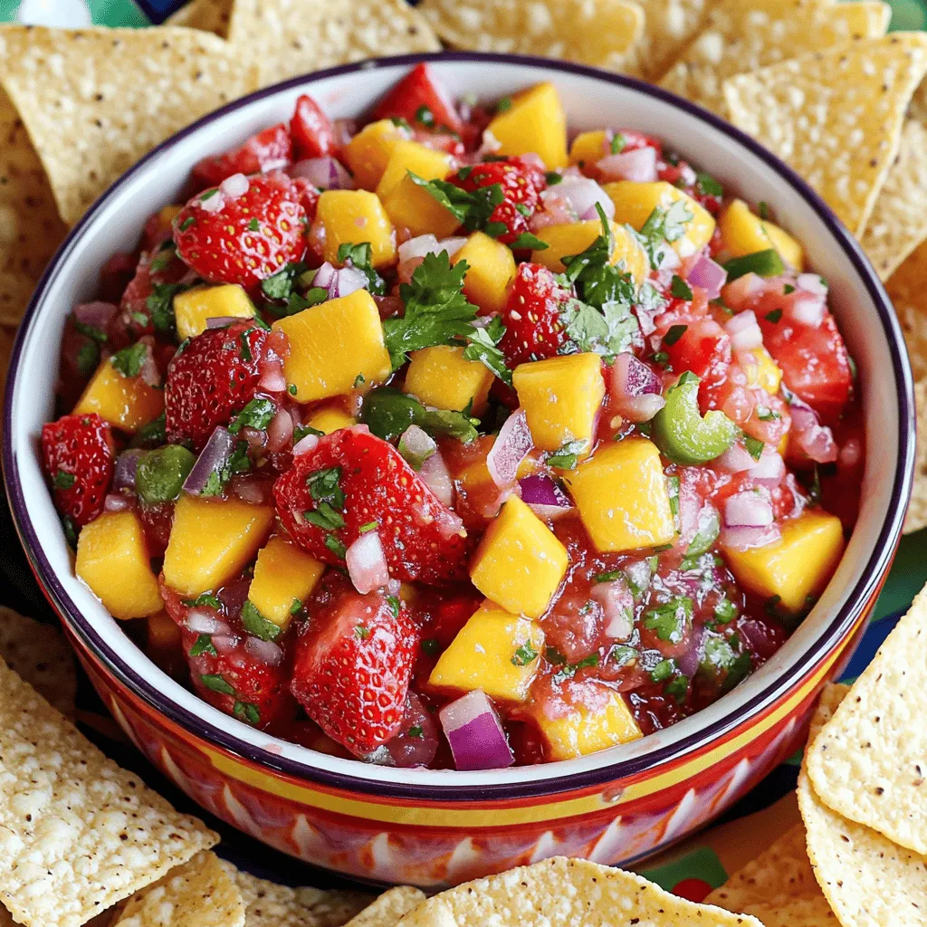 Strawberry Mango Salsa Fresh and Flavorful Dip