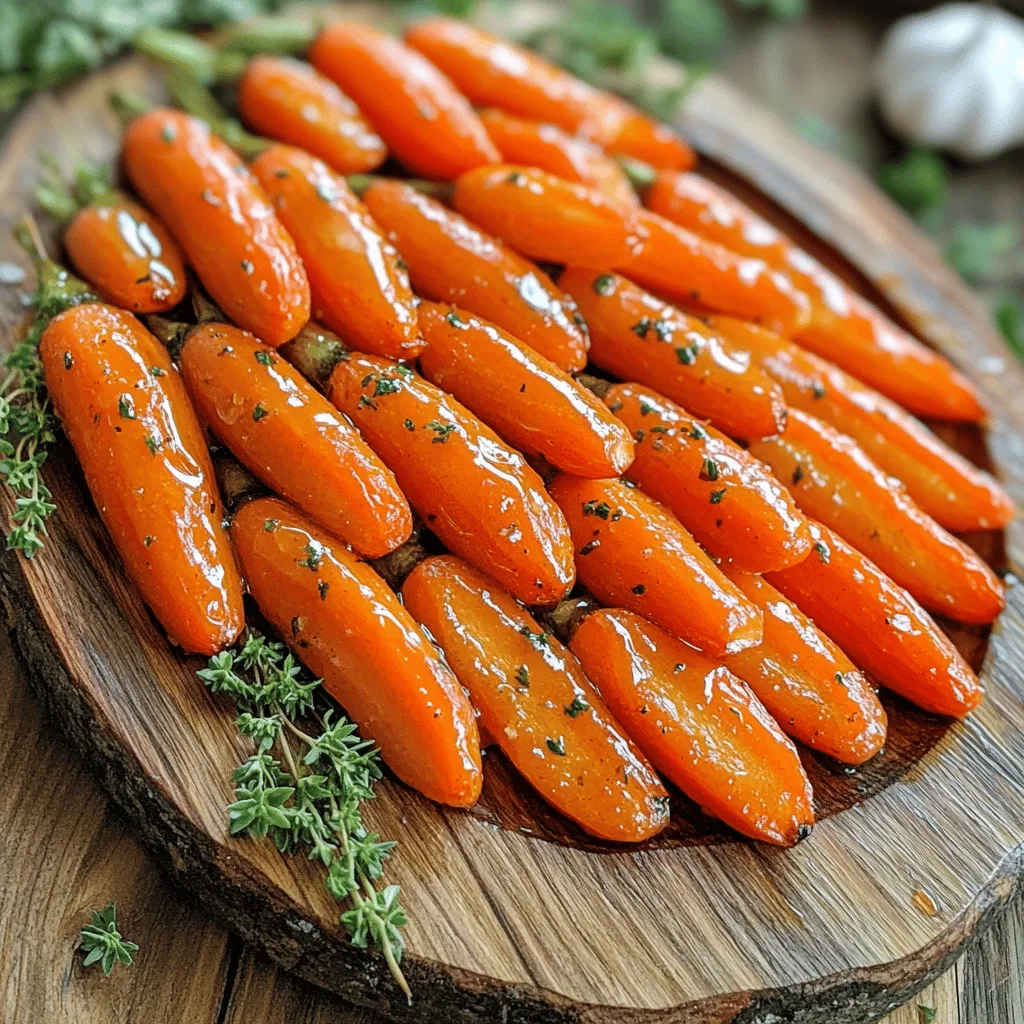 Honey Garlic Butter Roasted Carrots Delightful Side Dish
