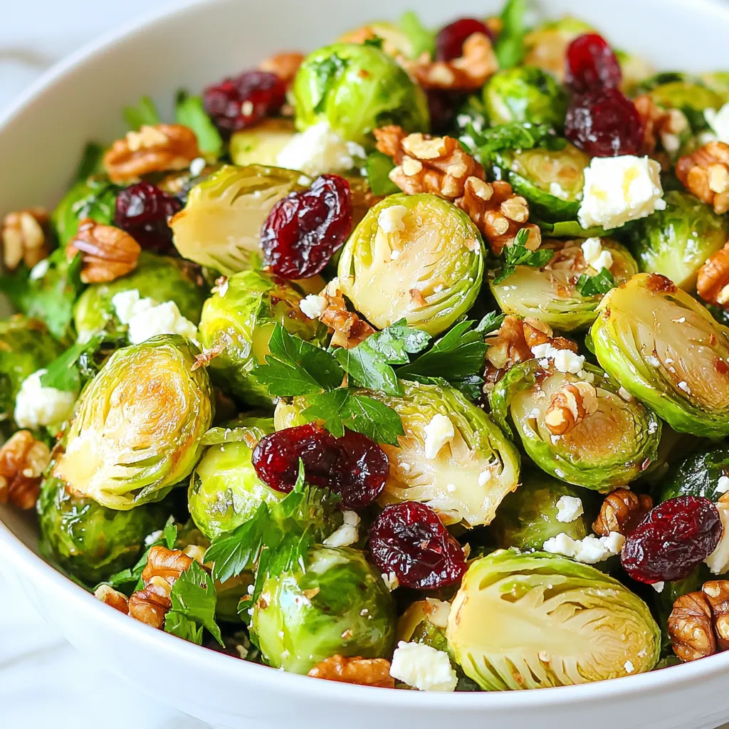 Maple Glazed Brussels Sprout Salad Fresh and Tasty Dish