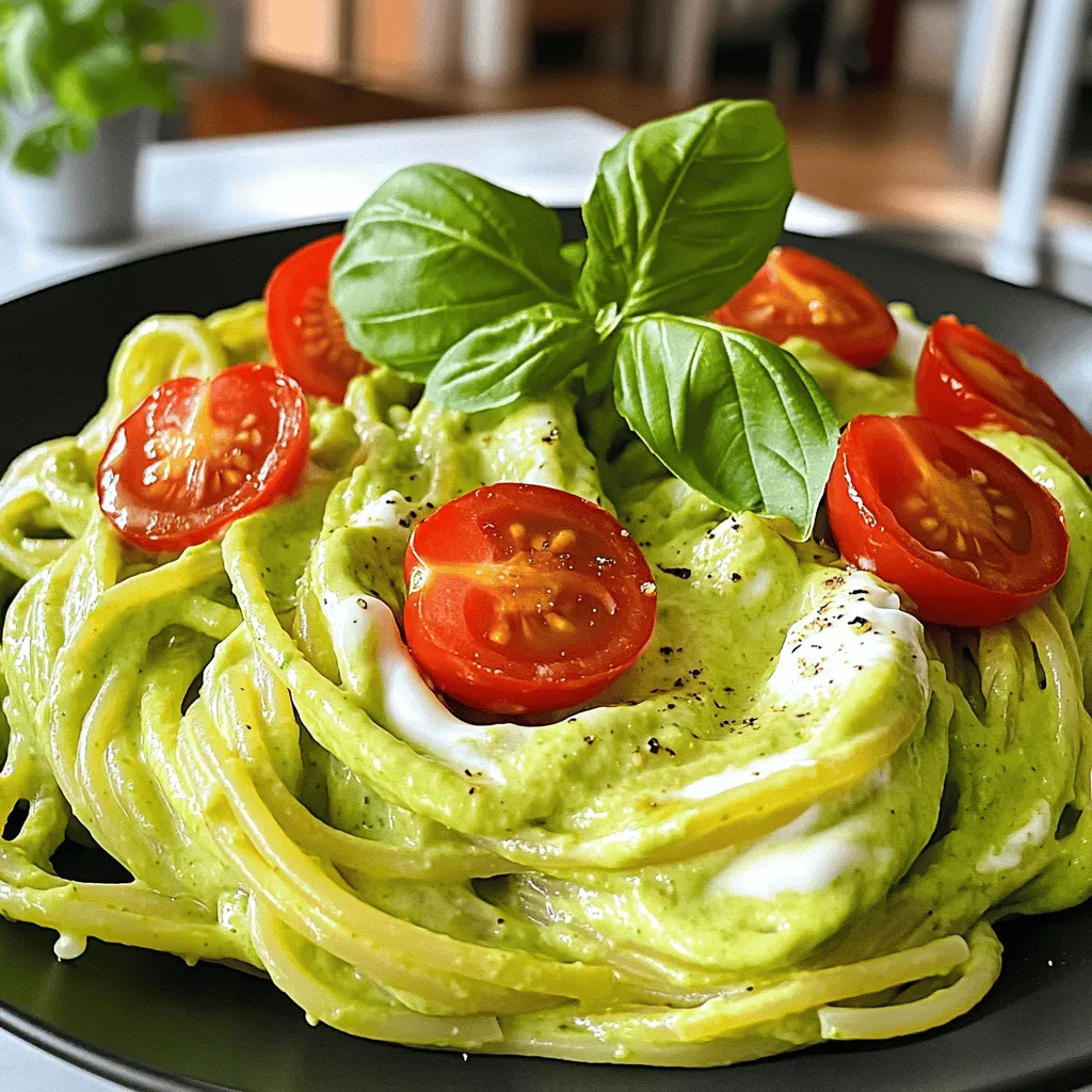 Creamy Avocado Pasta Quick and Delicious Meal Idea