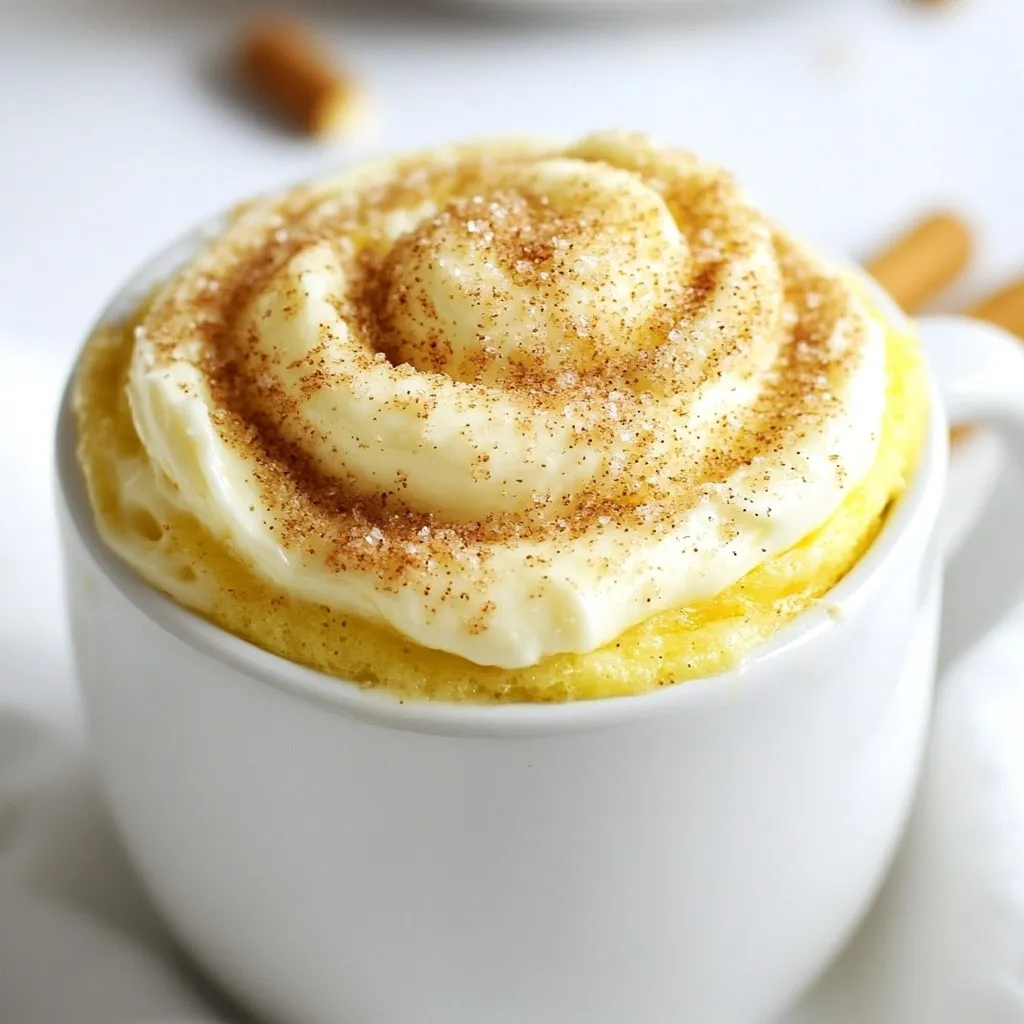 Cinnamon Roll Mug Cake Simple and Quick Delight
