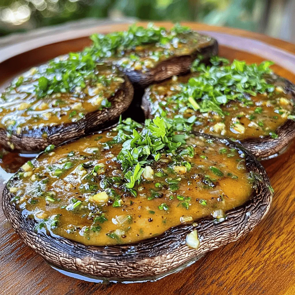 Garlic Butter Mushroom Steaks Flavorful Dinner Delight