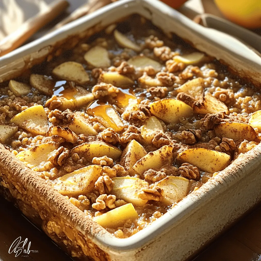 Cinnamon Apple Oatmeal Bake Flavorful and Healthy Dish
