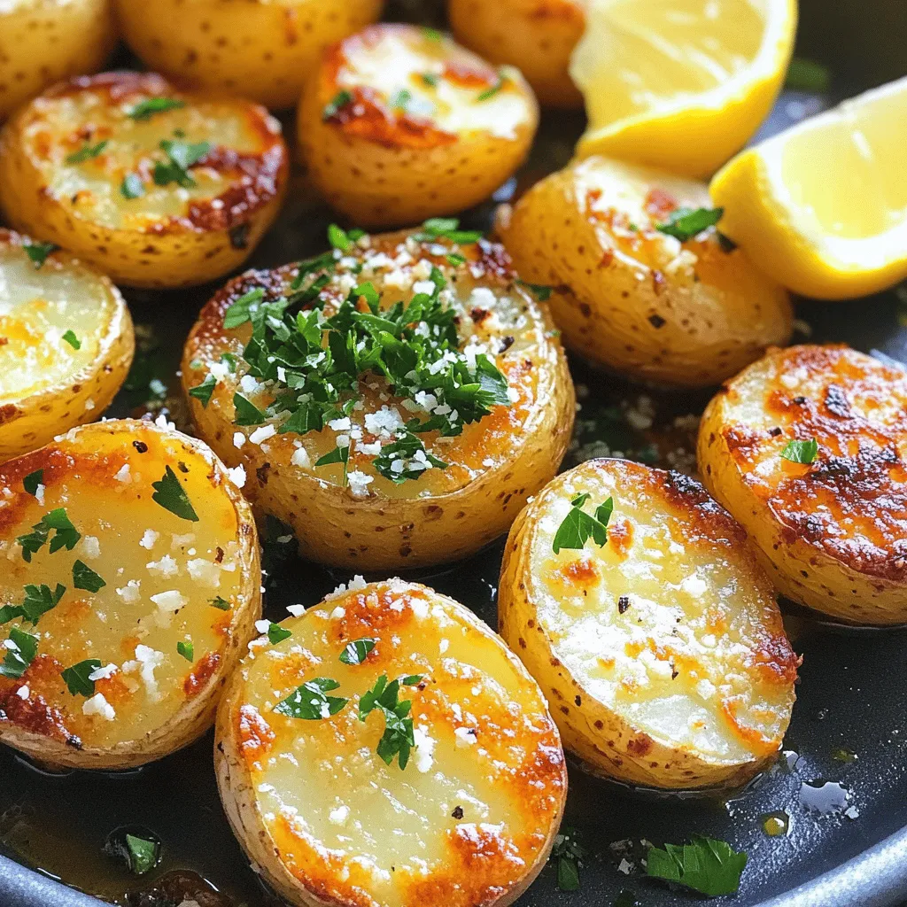 Garlic Parmesan Roasted Potatoes Crispy and Delicious