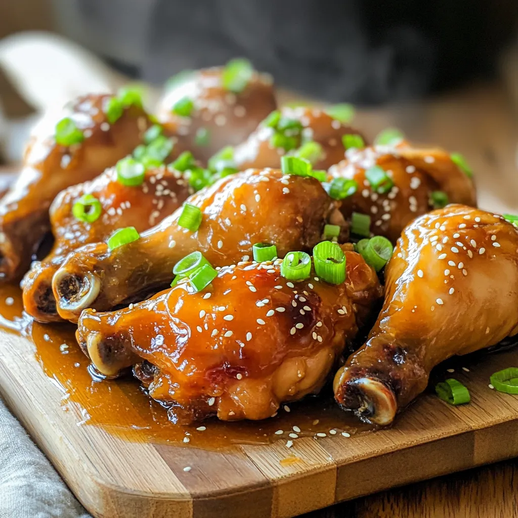 Slow Cooker Honey Garlic Chicken Drumsticks Delight