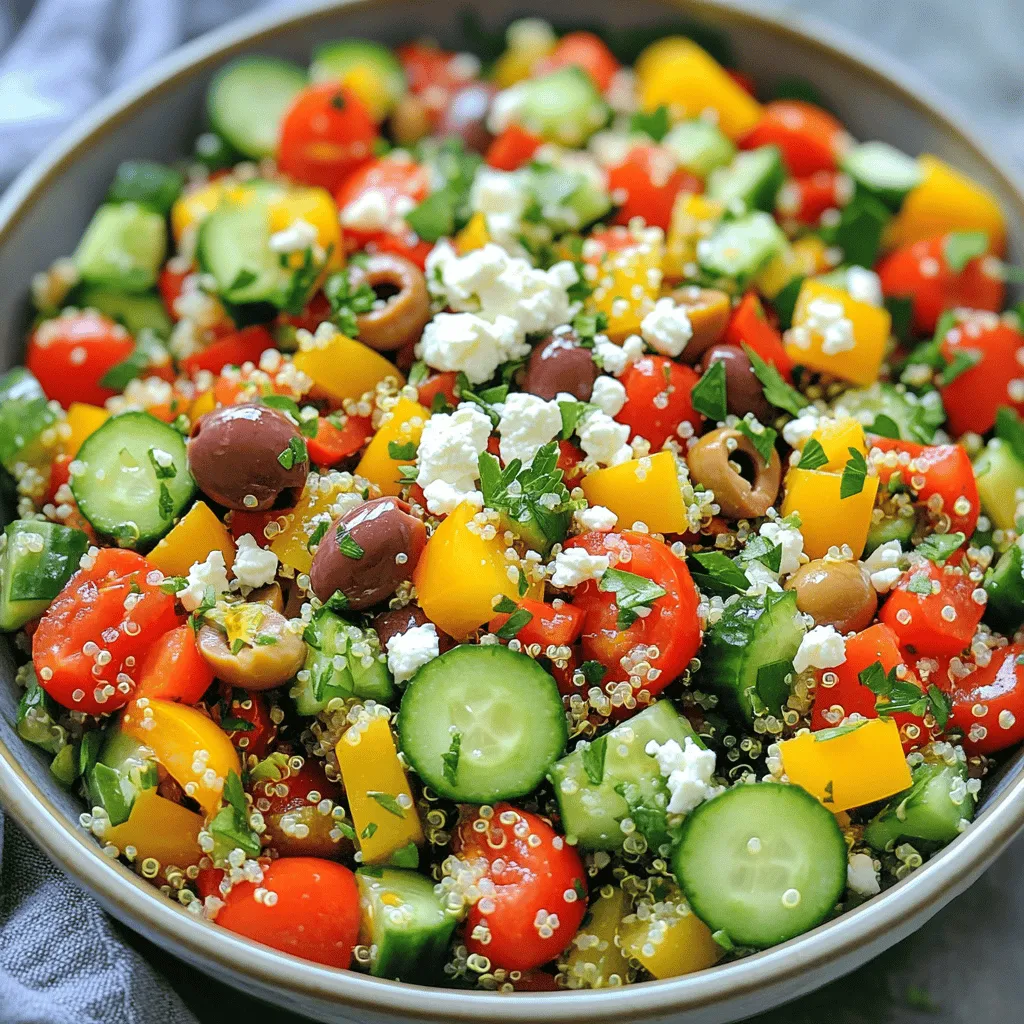 Mediterranean Quinoa Salad Flavorful and Fresh Dish