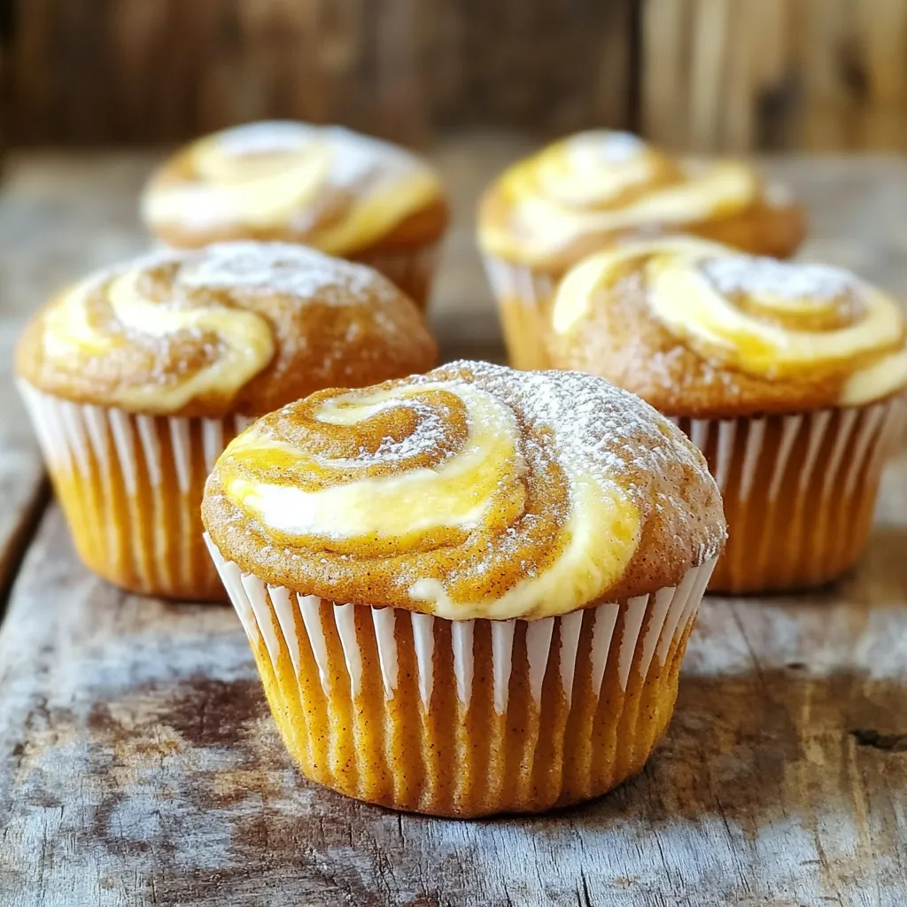 Delightful Pumpkin Cheesecake Swirl Muffins Recipe