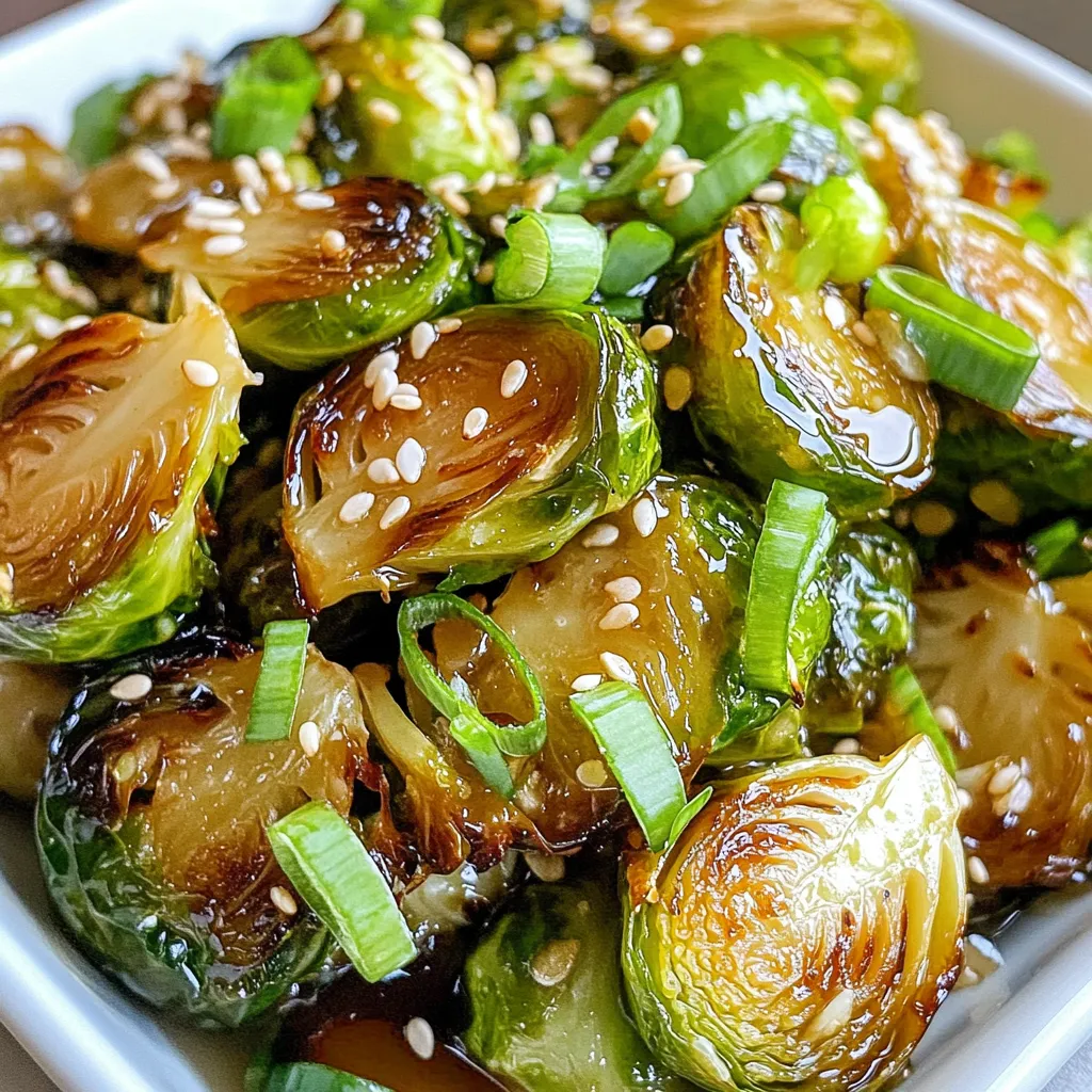 Honey Garlic Brussels Sprouts Stir Fry Delightful Dish