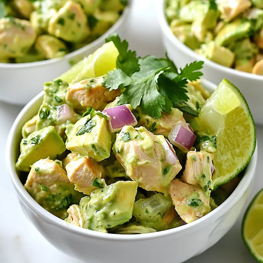Creamy Avocado Chicken Salad Easy Recipe for Everyone