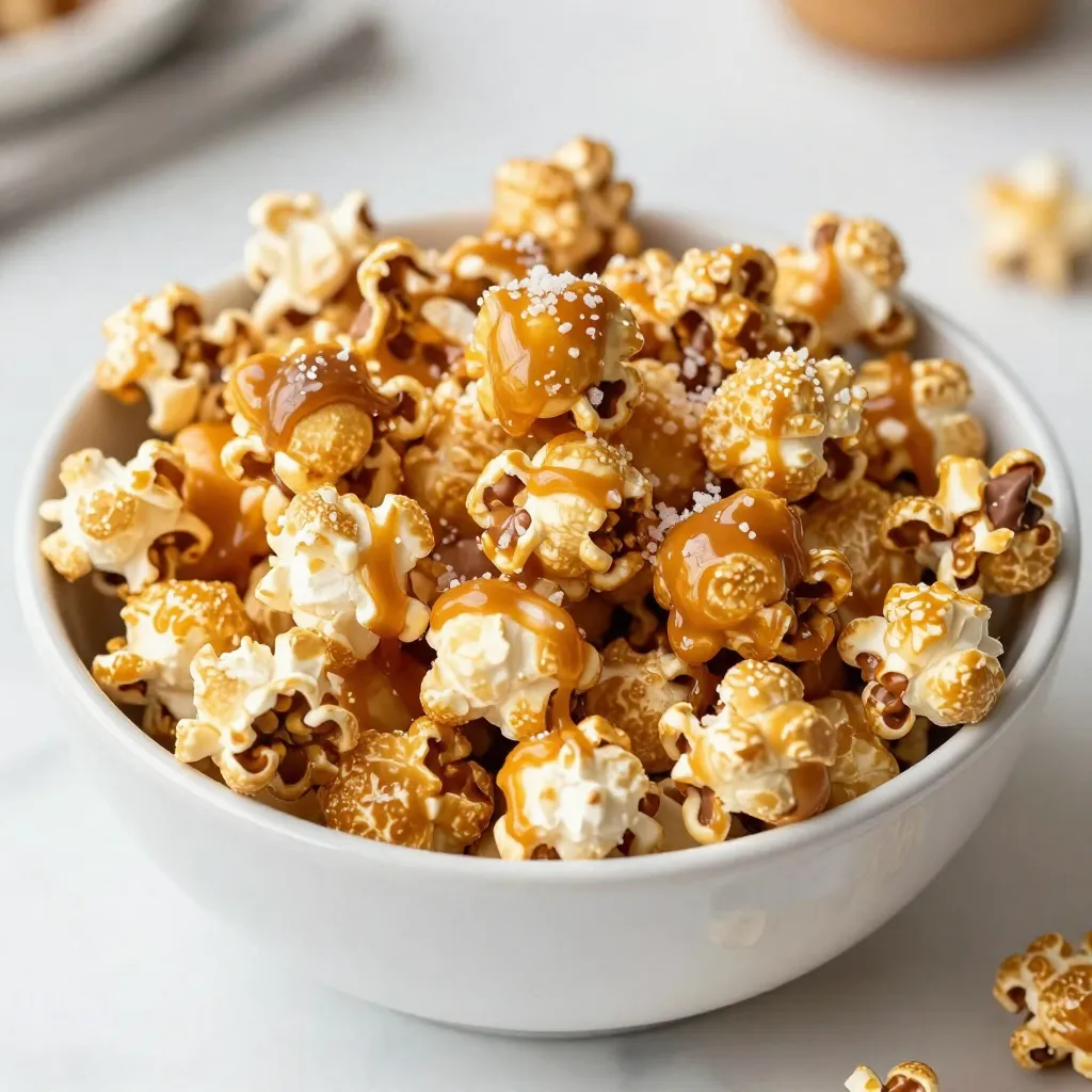 Chocolate Caramel Popcorn Delightful Sweet Treat