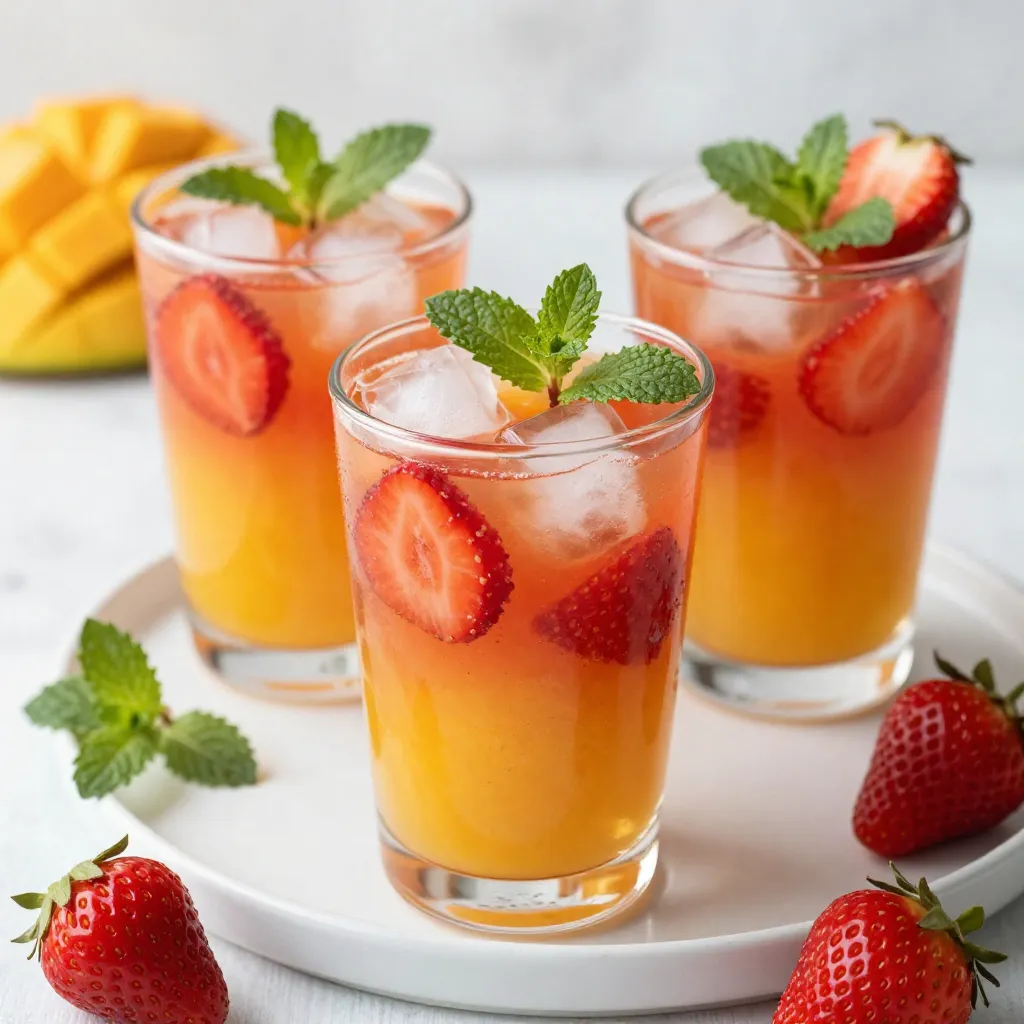 Refreshing Strawberry Mango Agua Fresca Delight