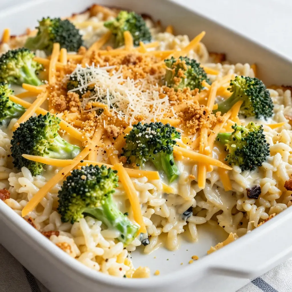 Cheesy Broccoli Rice Casserole Comfort Food Delight