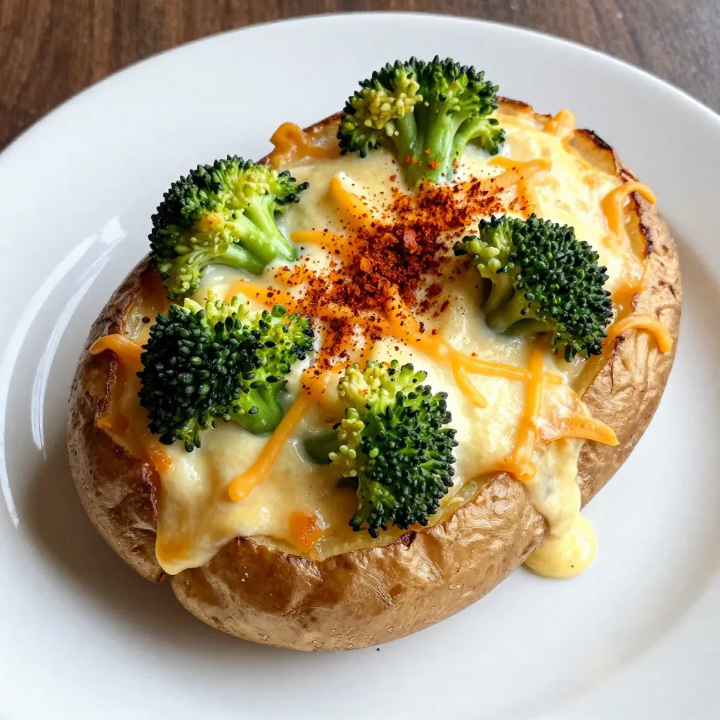 Broccoli Cheddar Twice Baked Potatoes Simple Recipe