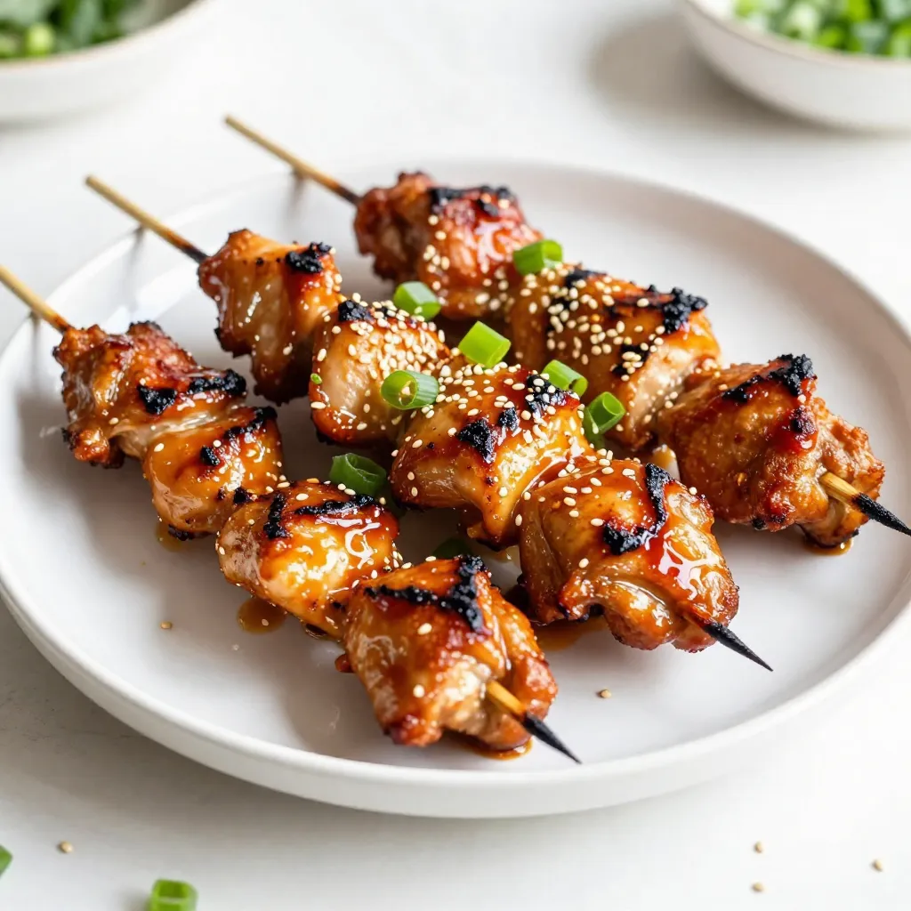 Korean BBQ Chicken Skewers Flavorful Grilling Recipe