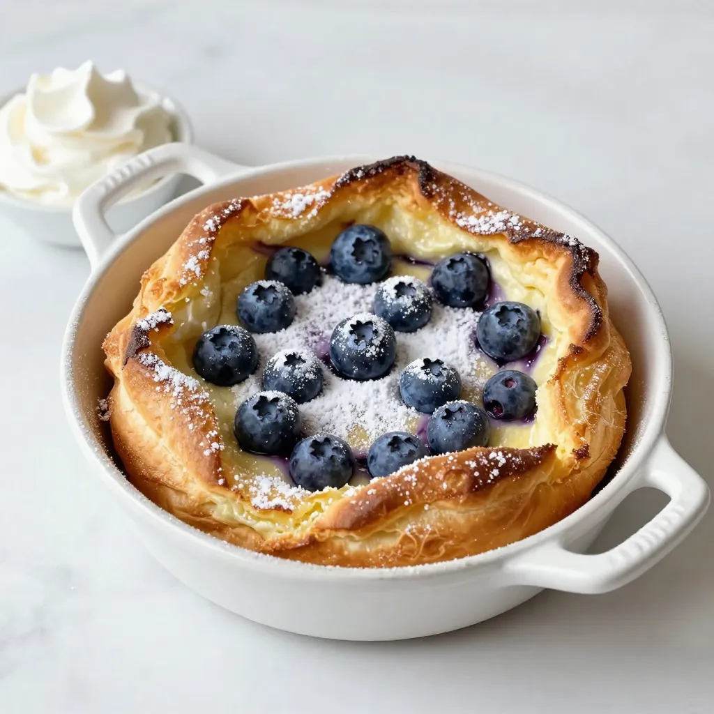 Lemon Blueberry Dutch Baby Flavorful Breakfast Dish