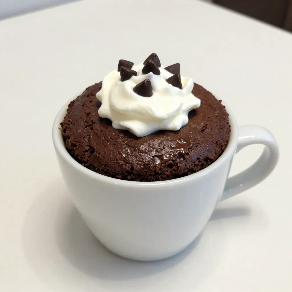 Chocolate Fudge Mug Cake Simple and Quick Recipe