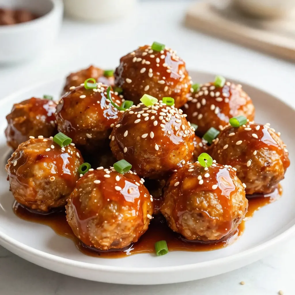 Teriyaki Garlic Meatballs Flavorful and Easy Recipe