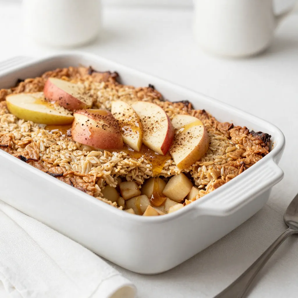 Apple Cinnamon Oatmeal Bake Easy and Tasty Recipe