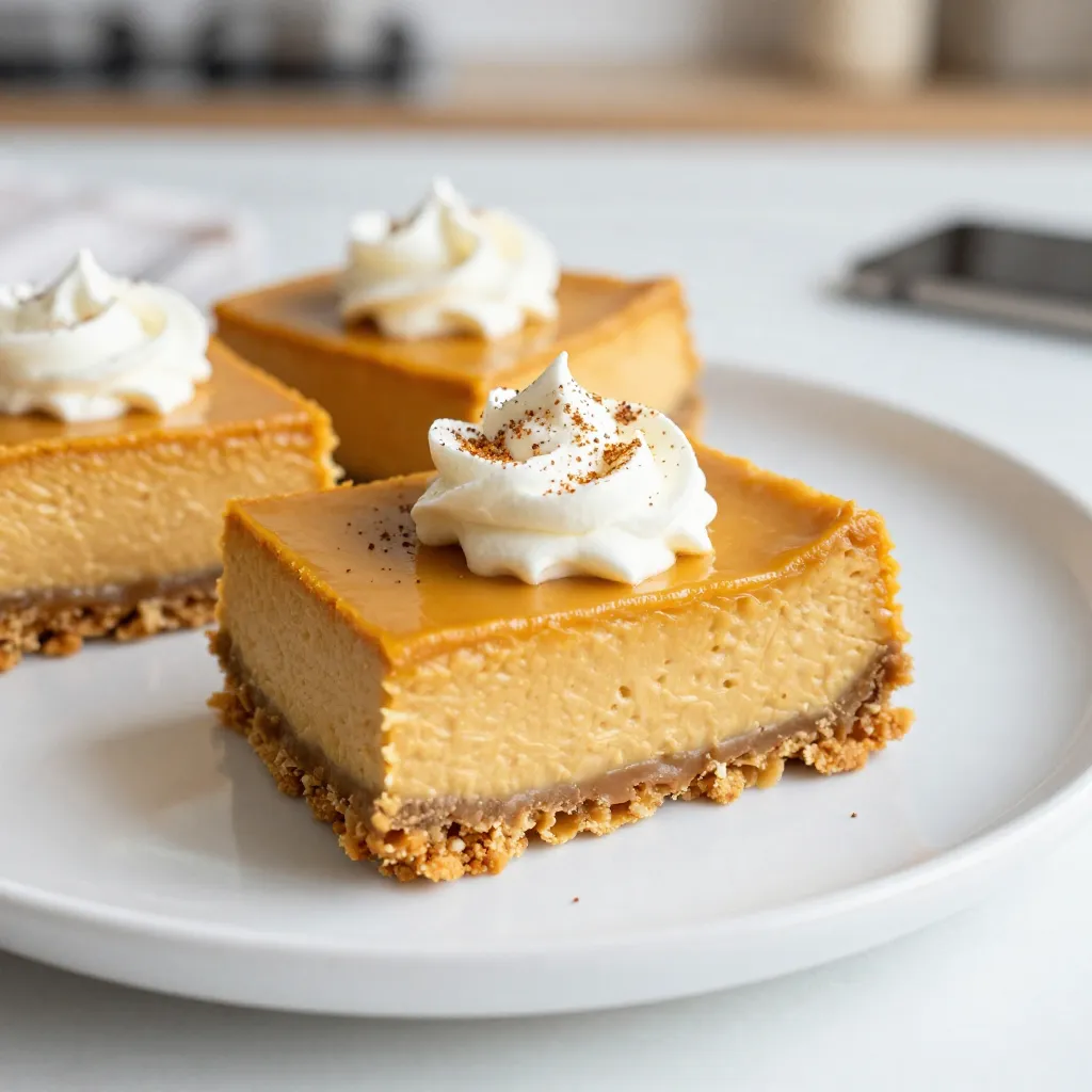 Pumpkin Spice Cheesecake Bars Irresistible Delight