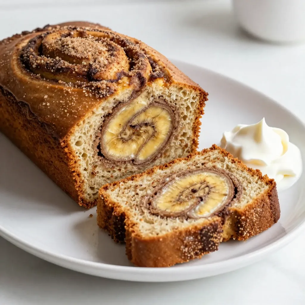 Cinnamon Roll Banana Bread Tasty and Easy Recipe