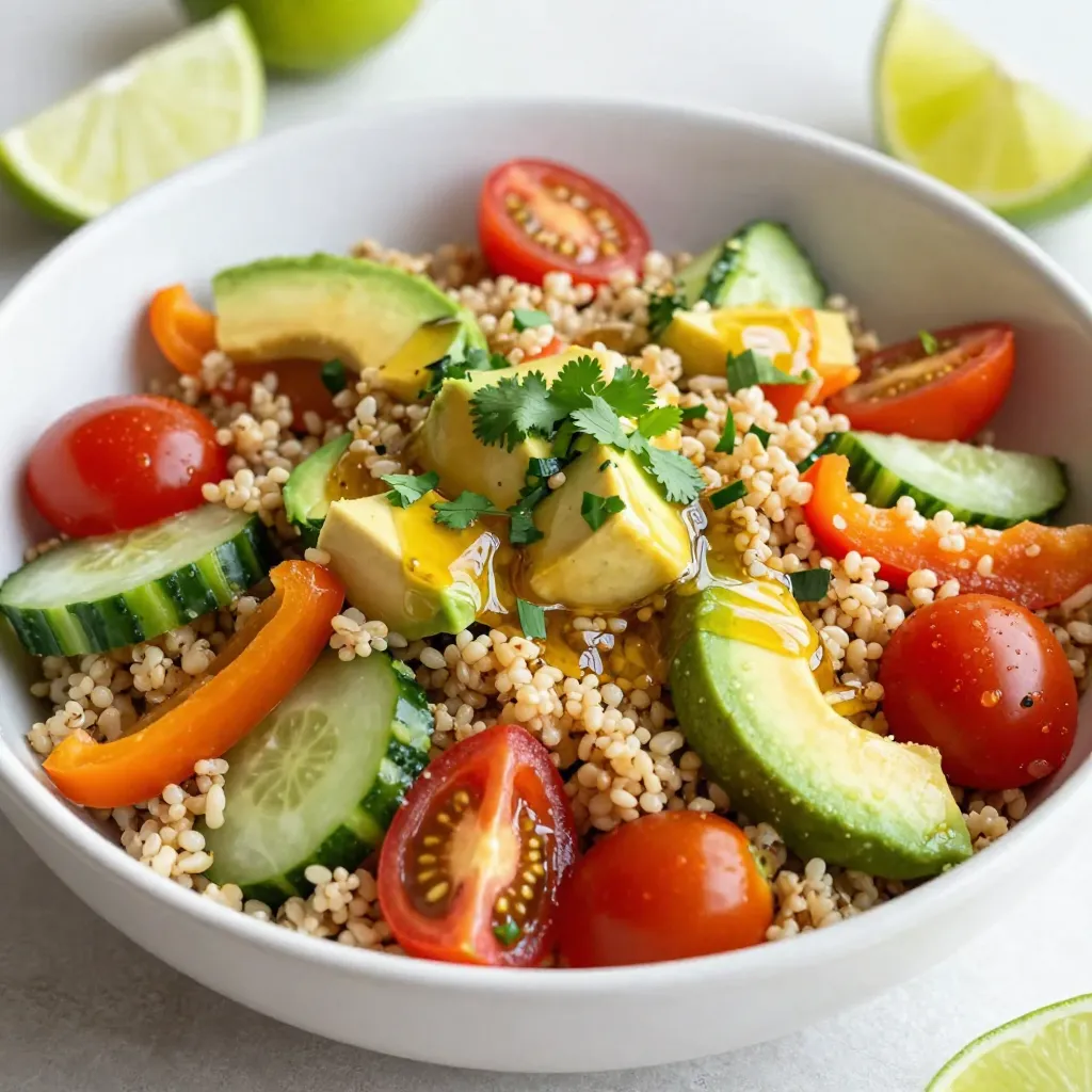 Honey Lime Quinoa Salad Simple and Healthy Dish