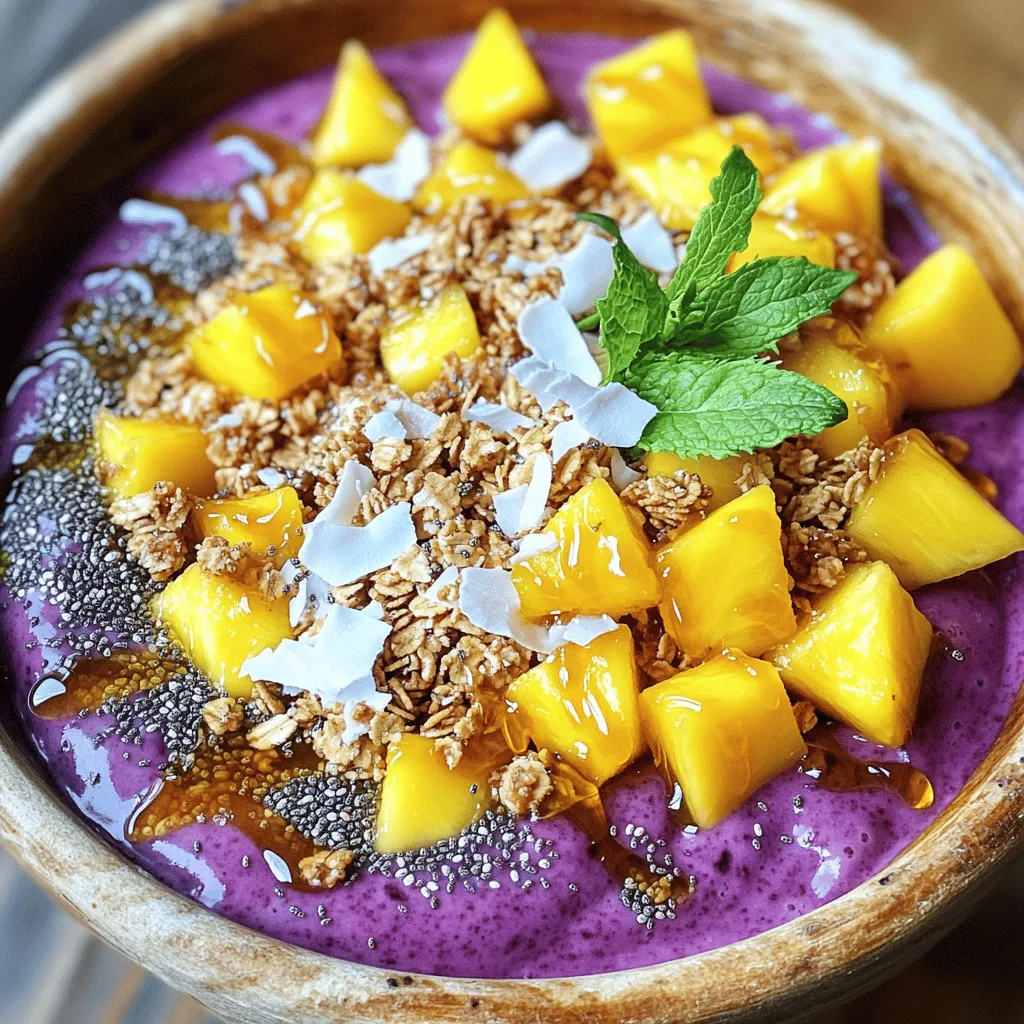 Tropical Acai Bowl Refreshing and Nutritious Delight