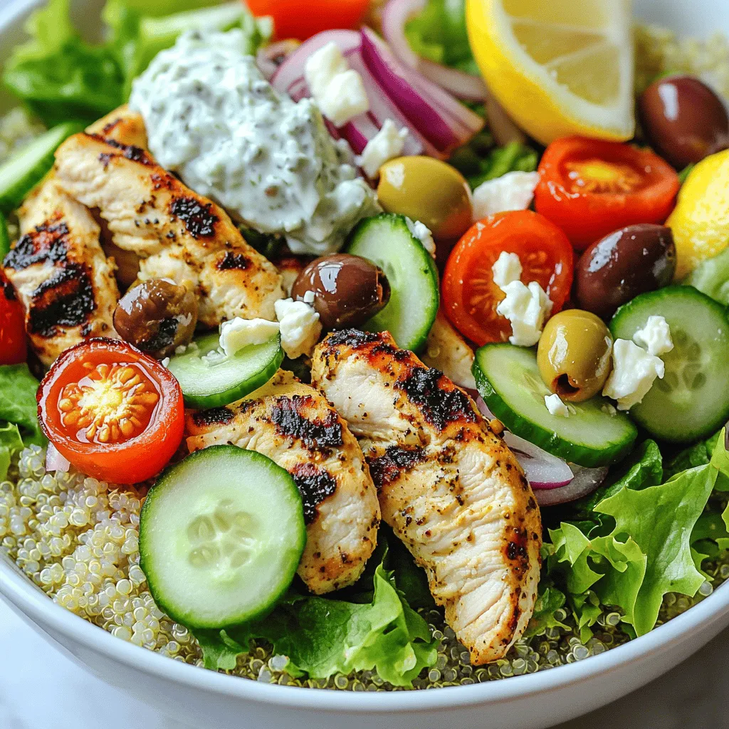 Greek Chicken Gyro Bowls Flavorful Meal Idea