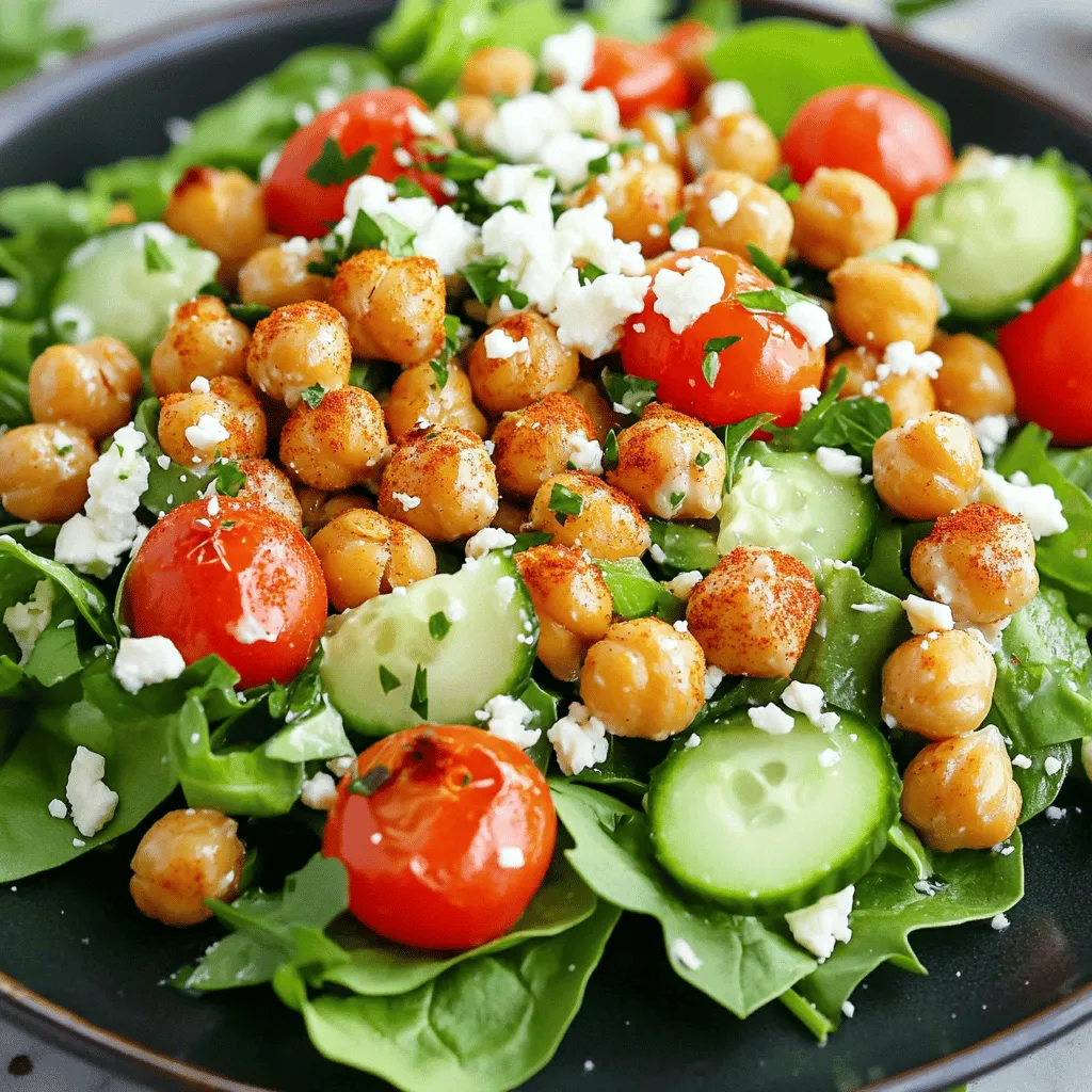 Crispy Chickpea Salad Fresh and Flavorful Dish