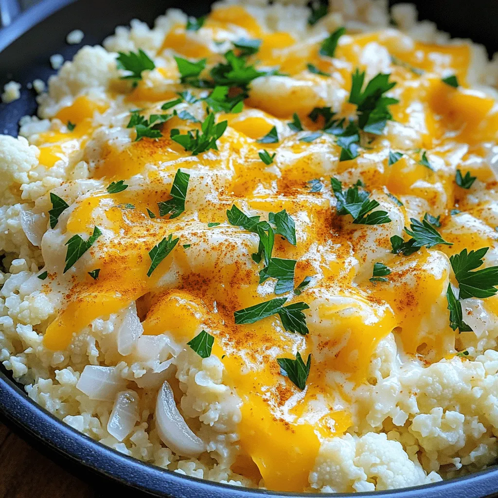 Cheesy Cauliflower Rice Flavorful and Easy Recipe