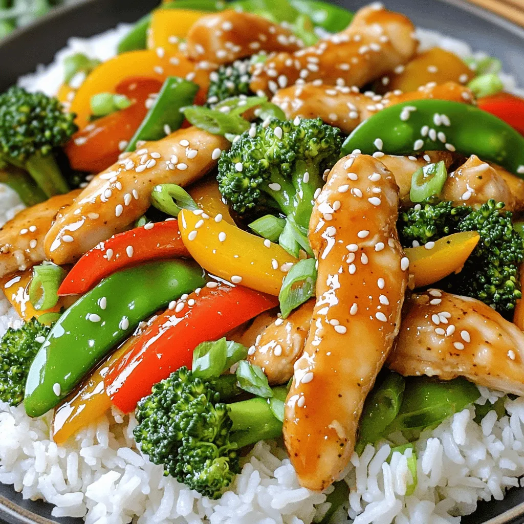 Savory Honey Garlic Chicken Stir-Fry Delightful Dish