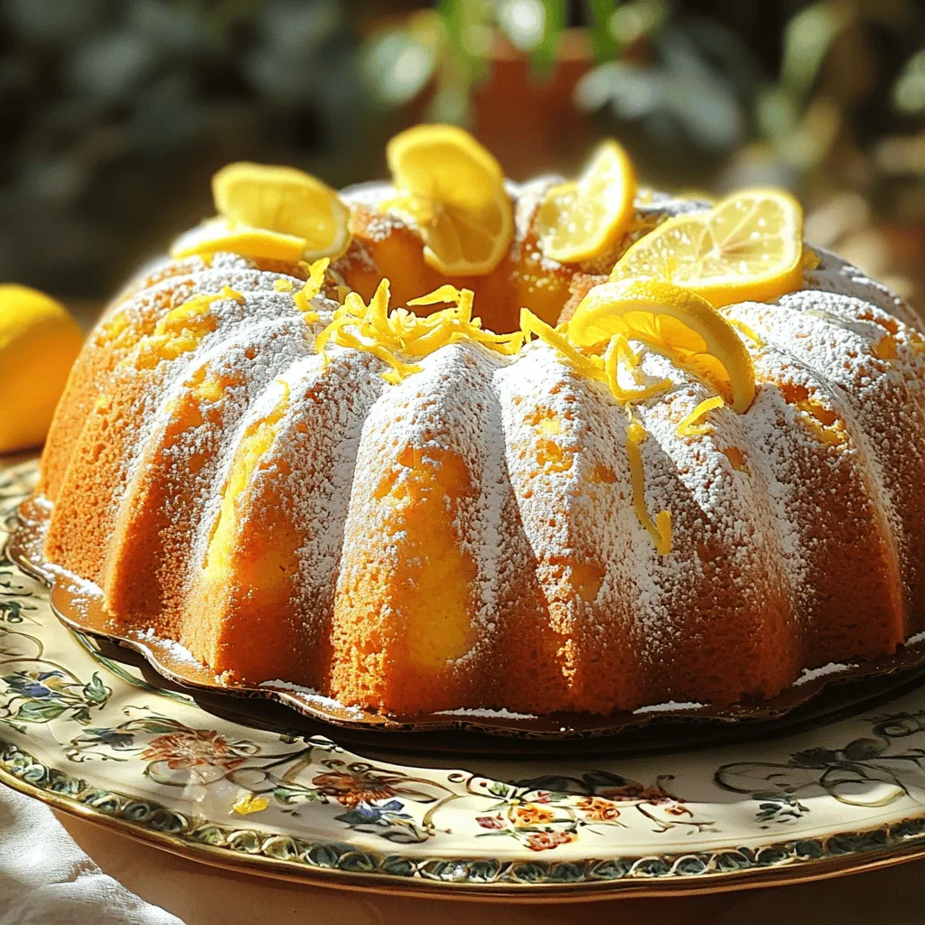 Lemon Yogurt Bundt Cake Tasty and Simple Dessert