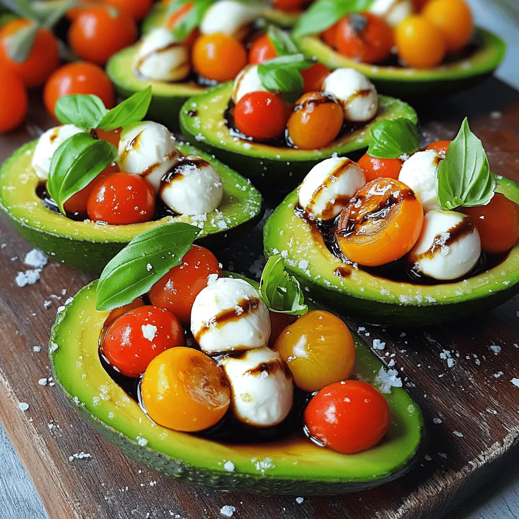 Caprese Stuffed Avocados Fresh and Flavorful Delight