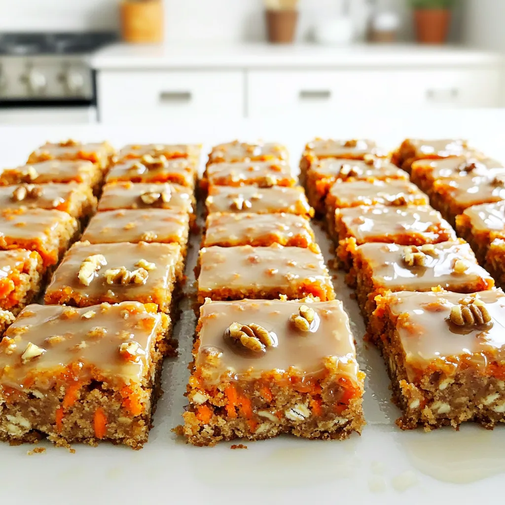 Maple Glazed Carrot Cake Bars Irresistible Delight