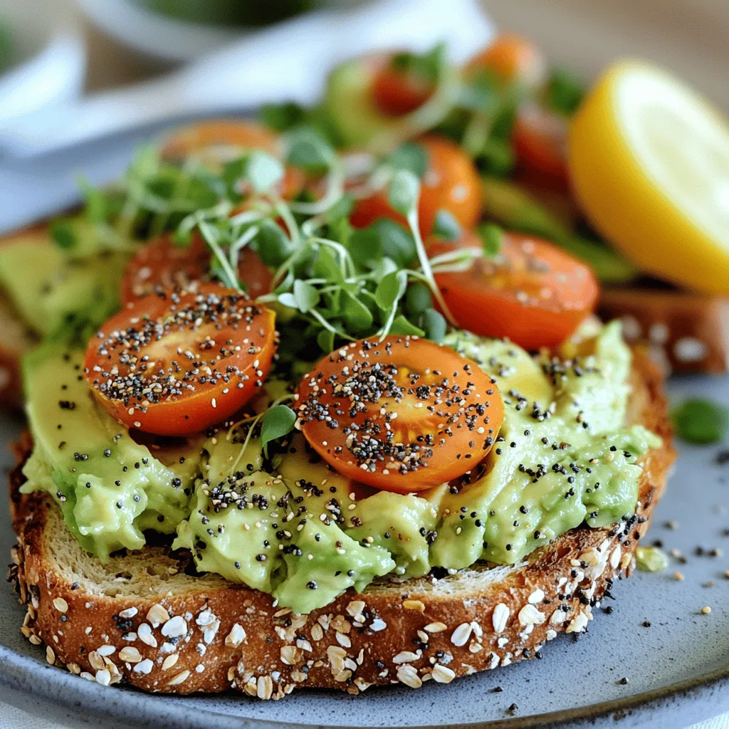 Vegan Avocado Toast with Everything Bagel Seasoning Recipe