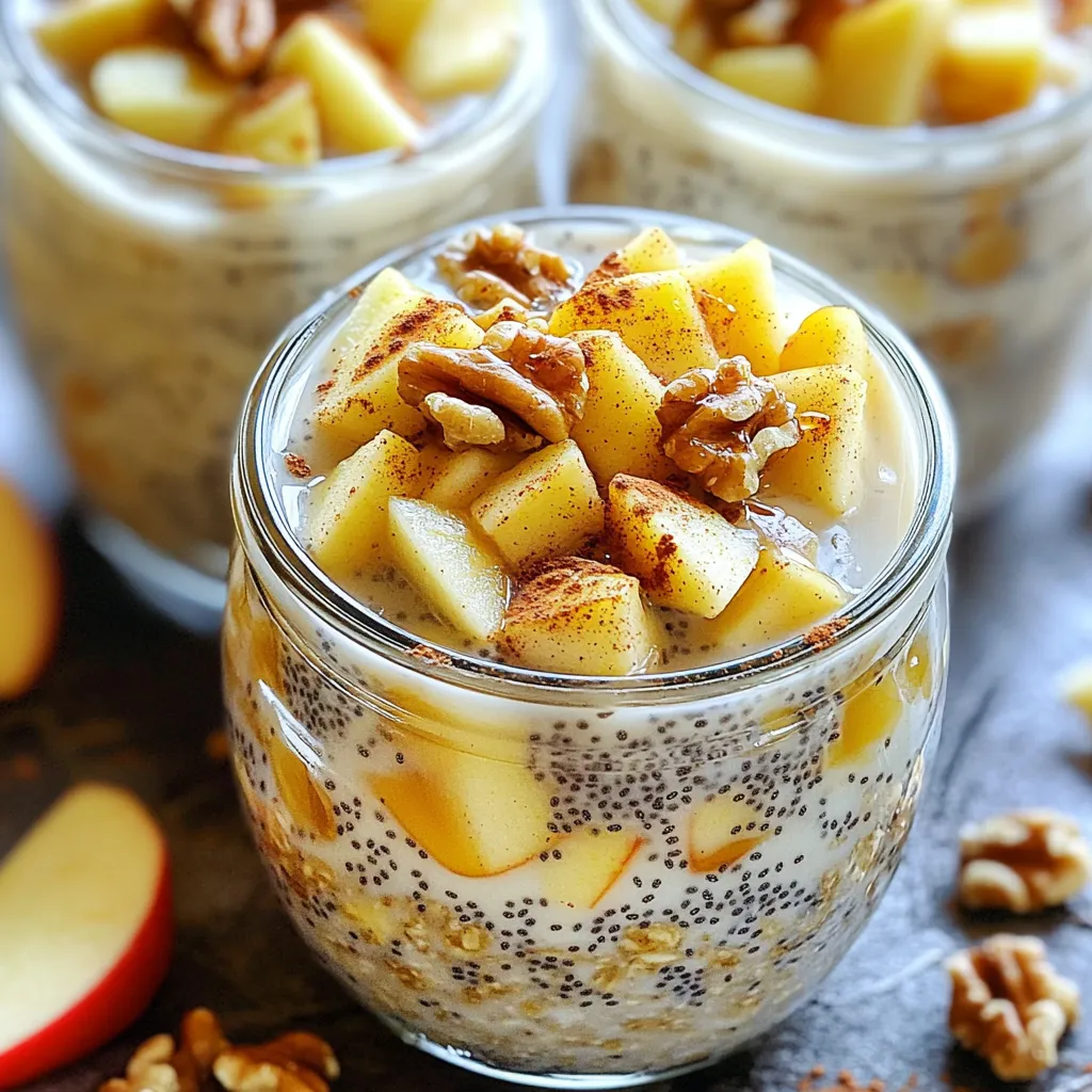 Cozy Apple Cinnamon Overnight Oats Recipe Delight