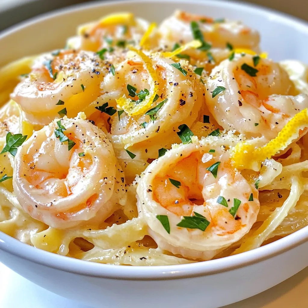 Garlic Parmesan Shrimp Pasta Easy Weeknight Meal
