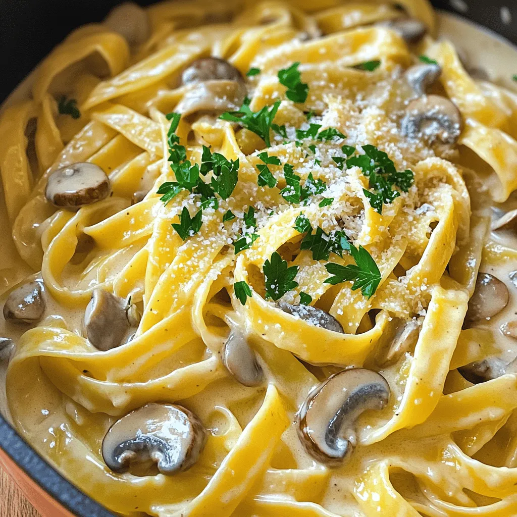 One-Pot Creamy Mushroom Pasta Rich and Easy Recipe