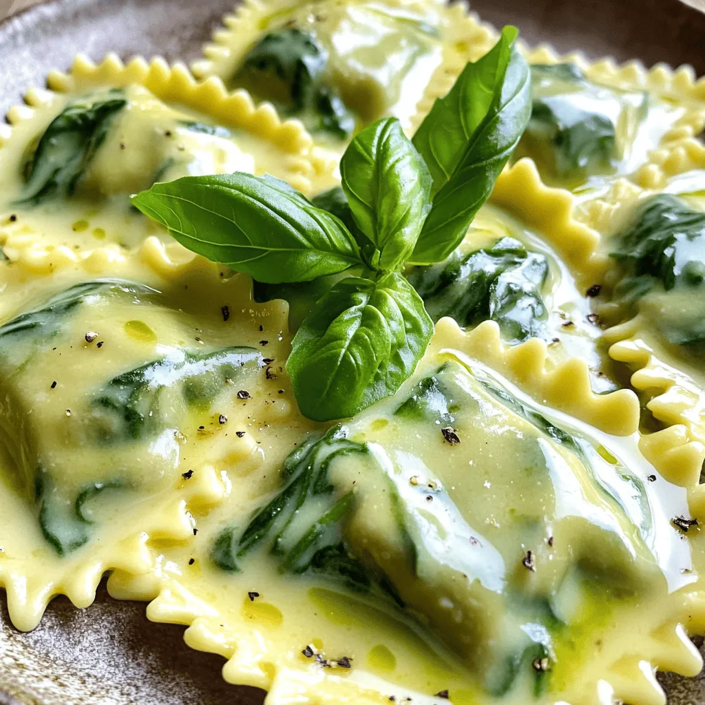 Creamy Spinach Ricotta Ravioli Flavorful Delight