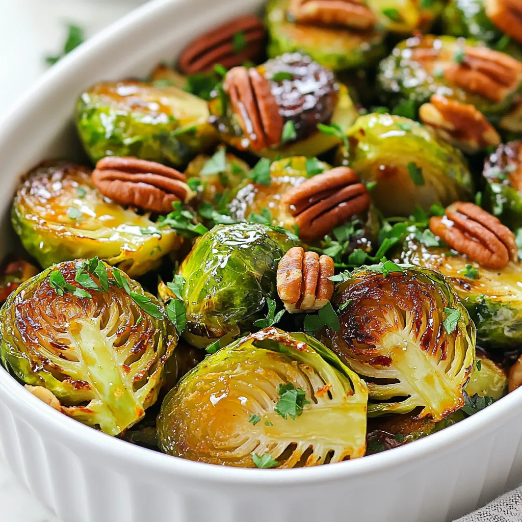 Maple Dijon Roasted Brussels Sprouts Flavorful Delight