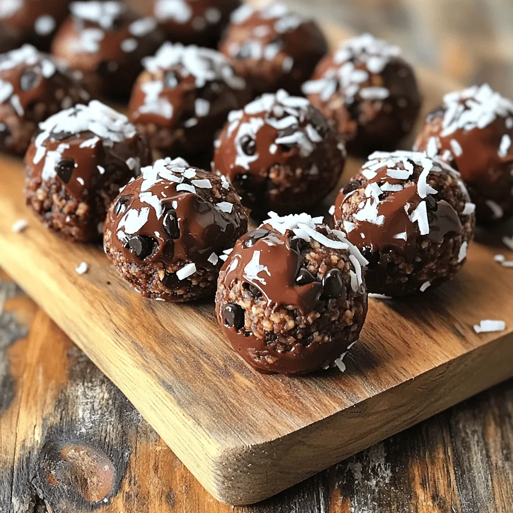 Triple Chocolate Energy Bites No Bake Tasty Treat