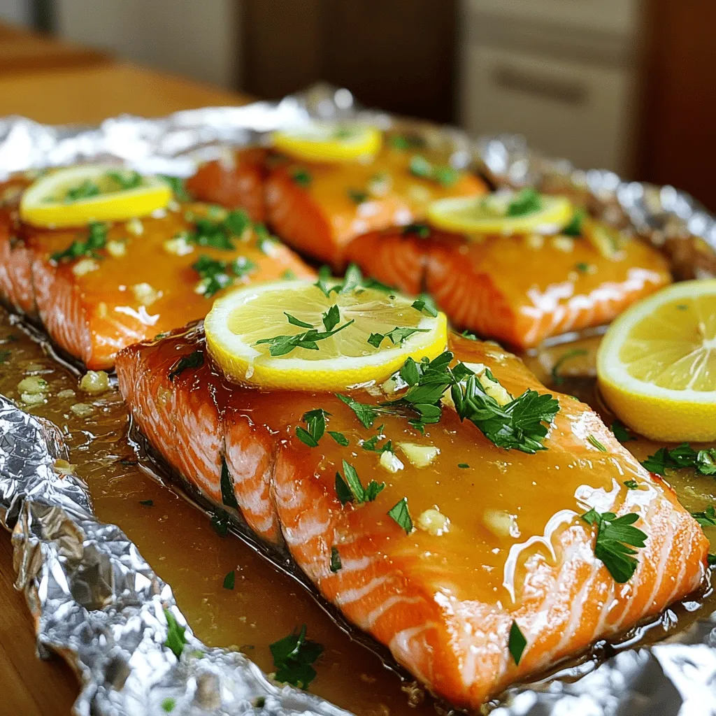 Honey Garlic Butter Salmon in Foil Flavorful Dish